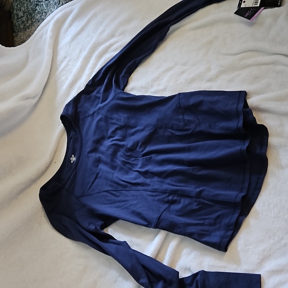 🖤💙🖤NEW MED COUTURE TRIPLE SCRUBS UNDER SHIRT WARM UP TOP BUNDLE🖤💙🖤 - Picture 2 of 10